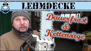 🔨Lehmdecke Dauerfrost🥶 und Kettensäge🔨 [upl. by Erena]