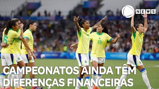 Campeonatos masculinos e femininos ainda têm grandes diferenças financeiras [upl. by Dloreg930]