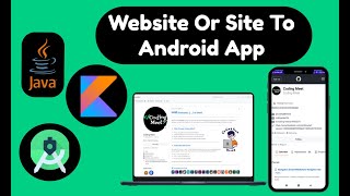 How to Convert Any Website into App Webview in Android Studio Kotlin [upl. by Ahtiek]