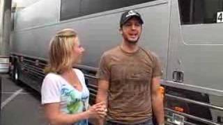 Luke Bryan Interviewed by CMTs Katie Cook on the road [upl. by Kristos]