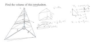 611 Volume of a tetrahedron [upl. by Anica]