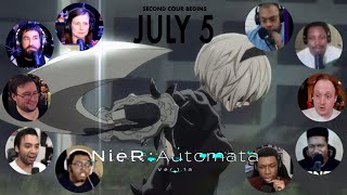 NieRAutomata Ver11a  Part 2 OFFICIAL TRAILER  Reaction Mashup [upl. by Eitsirc82]