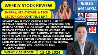 Weekly KLSE BURSA Review  13102024 💥ENERGY HEALTHCARE amp TECH SECTOR CAN CONTINUE UP 💥AAX HARTA [upl. by Aniuqaoj]