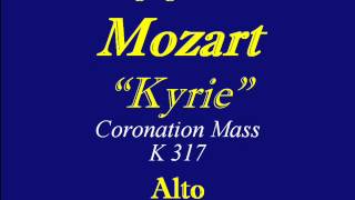 AltoMozart K317KyrieCoronation Mass [upl. by Dowdell196]