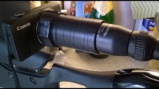 DIY RIFLE SCOPE TO CAMERA ATTACHMENT BUILD Update 01 05 16 [upl. by Essenaj]