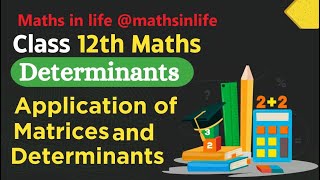 application of matrices and determinants class 12th [upl. by Einafets248]