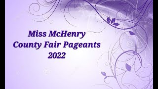 2022 Miss McHenry County Fair Pageant Queens Announcements [upl. by Oek28]