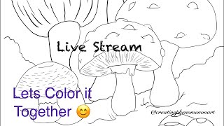 Sketch Book session Part 1 free downloadable coloring page  color along with me😊 [upl. by Champagne]