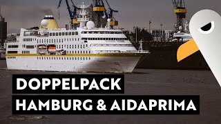 Die Hamburg und AIDAprima laufen aus ⚓️ Hamburg Hafen Live Shipspotting [upl. by Nevil]