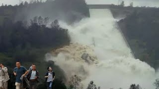 China dam overflow triggers landslides Entire village submerged in Guangxis massive flooding [upl. by Draw639]