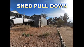 I fell through the roof  Shed dismantling time lapse [upl. by Ariahaj]