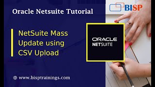 NetSuite Mass Update using CSV Upload  NetSuite Consulting  NetSuite Suitescript Examples  BISP [upl. by Lamaj462]