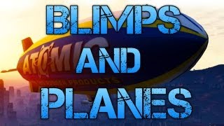 Grand Theft Auto V  ATOMIC BLIMP amp JET GAMEPLAY  PS3 HD [upl. by Soracco]