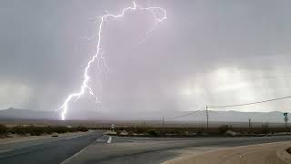 Monsoon Storm  Nipton Road Nipton CA 7172022 [upl. by Donelle592]