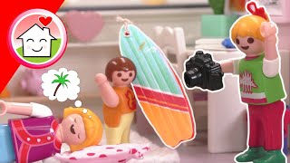 Playmobil Familie Hauser  Sommerferien  Anna und Lena drehen ein Video [upl. by Auqenat441]