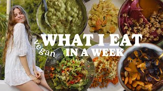 WHAT I EAT IN A WEEK AS A VEGAN NUTRITIONIST  while training for my first marathon [upl. by Rita]