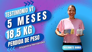 Testimonio VT Alejandra Hernández 185kg en 5 meses [upl. by Eineeuq]