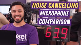 6 Headset Noise Cancelling Microphone Comparisons In Open Office [upl. by Adilem930]