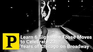 Learn 6 Signature Fosse Moves to Celebrate 23 Years of Chicago on Broadway [upl. by Ennayram182]