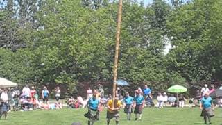 Antigonish Highland Games Caber Toss [upl. by Riffle885]