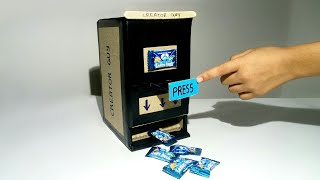 How To Make A Chewing Gum Vending Machine At Home DIY [upl. by Ecienahs]