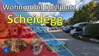 Wohnmobil Stellplatz Scheidegg im Allgäu zwischen Bodensee und Füssen an der deutschen Alpenstraße [upl. by Richella]