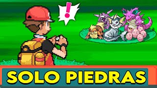 ¿PUEDO PASAR Pokémon Rojo Fuego SOLO con EVOLUCIONES por PIEDRA [upl. by Ruzich]