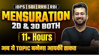 🔥 Complete Mensuration 2D amp 3D  One Shot  All Bank Exams  Quant by Aashish Arora  अब आएगा मज़ा [upl. by Jori]