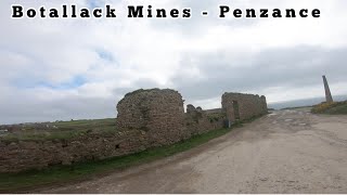 Drive with us 8424 rural Botallack Mines  Nancherrow  Newbridge  Penzance Cornwall coast UK [upl. by Glenna311]