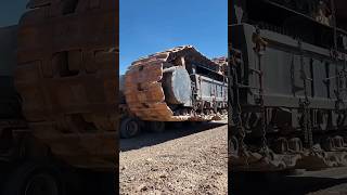 Transporting 450 ton heavy excavator under carriage [upl. by Wernda]