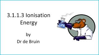 3113 Ionisation Energy [upl. by Martell]