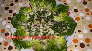 Comment faire une salade de crevettes rapide [upl. by Shig]