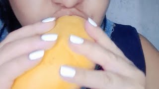 asmr comiendo mango asmryoutube asmryoutube asmrlove [upl. by Orran]