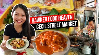 Cecil Street Market 七条路巴刹  HAWKER FOOD HEAVEN in PENANG  Things to eat in Penang [upl. by Pence]