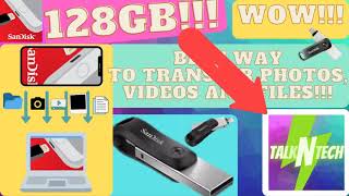 SanDisk iXpand Flash Drive  How to backup iPhone and iPad on USB  SanDisk Ixpand drive  TalkNTech [upl. by Ecirehc]