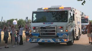 Fort Worth community welcomes home firefighter after he was severely injured in house fire [upl. by Zane]