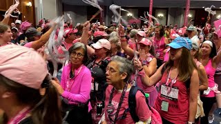 Nearly 850 take part in this years Susan G Komen 3day walk in Boston [upl. by Nahsyar]