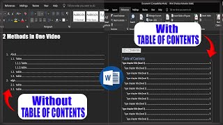 📝 How to Create a Table of Contents in MS Word 📑  StepbyStep Guideviralvideo msword table [upl. by Hola675]