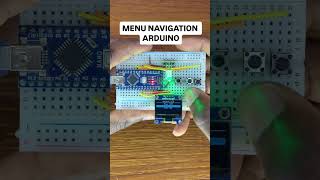 MENU NAVIGATION BY ARUDINO arduinotutorial arduinounoprojects automobile arduino electronic [upl. by Darrin46]