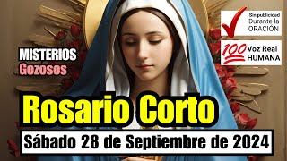 A REZAR EL ROSARIO CORTO DE HOY Sabado 28 de SEPTIEMBRE GOZOSOS Guía Práctica para Hacer el Rosario [upl. by Anolahs]