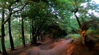 Clent hills Solo mtb riding Head cam footage Sunset ride mountain bike heaven [upl. by Odnamra98]