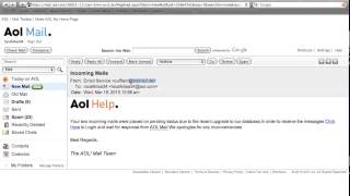 The AOL Scam Email  Must watch if you use AOL [upl. by Eenar521]