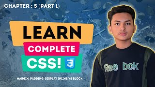 CSS Margin Padding Display Inline vs Block  Class 5 part 1 [upl. by Keese]