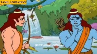 Tamil Short Stories  Ramayanam story in tamil  Hanuman Meets Rama [upl. by Sisson]