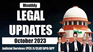 Legal Updates October 2023  Supreme Court Latest Judgements 2023  Monthly Legal Updates [upl. by Attenweiler496]