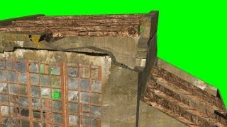 war bunker ruins  different views  green screen effect [upl. by Aenehs]