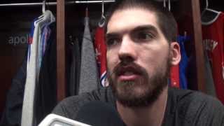 How to prepare for a game against Kevin Garnett with Clippers Byron Mullens [upl. by Ynnig]