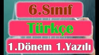 6Sınıf TÜRKÇE 1 Dönem 1 Yazılı Soruları ve Çözümü [upl. by Cleres]