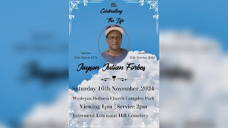 Jayson Julian ForbesFuneral Service [upl. by Nifled694]