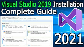 How to Install Microsoft Visual Studio on Windows 10 64 bit  2021 Update  Complete guide [upl. by Lietman]